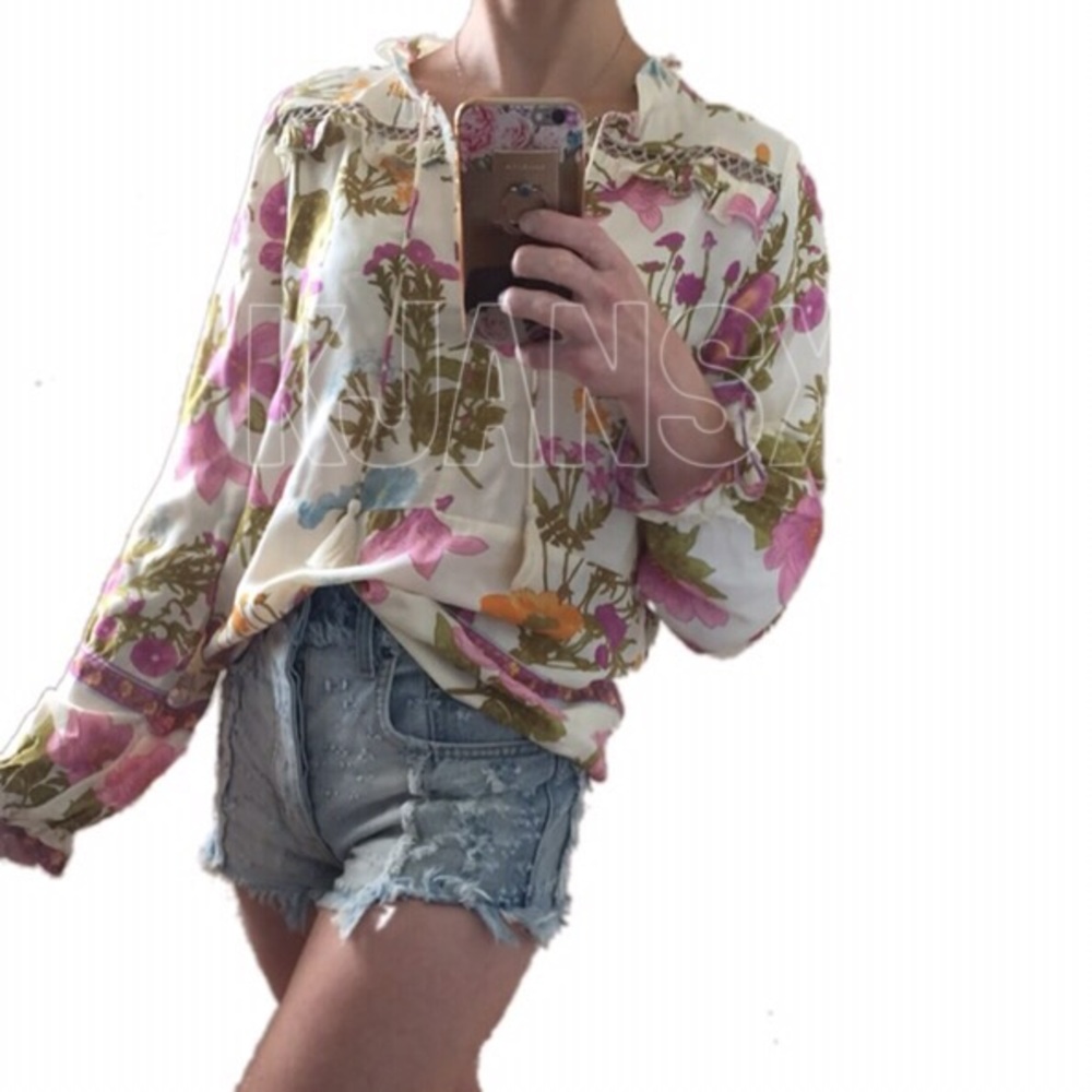 Bohemian Floral Blouse - Picture 7 of 8